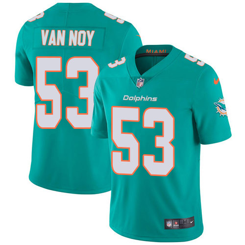 Miami Dolphins #53 Kyle Van Noy Aqua Green Team Color Men's Stitched Vapor Untouchable Limited Jersey Men's cheap jerseys for sale - CheapJerseys.Shop