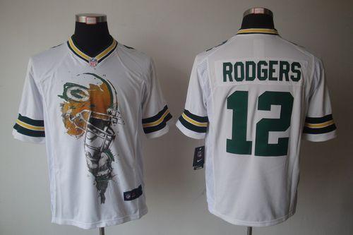 Packers #12 Aaron Rodgers White Men's Stitched Helmet Tri-Blend Limited Jersey cheap jerseys for sale - CheapJerseys.Shop