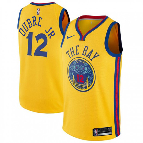 Golden State Warriors #12 Kelly Oubre Jr Gold Youth Swingman City Edition Jersey Youth cheap jerseys for sale - CheapJerseys.Shop