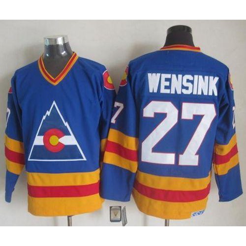 Colorado Avalanche #27 John Wensink Blue CCM Throwback Stitched Jersey Men's cheap jerseys for sale - CheapJerseys.Shop