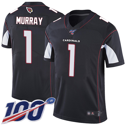 Cardinals #1 Kyler Murray Black Alternate Youth Stitched 100th Season Vapor Limited Jersey cheap jerseys for sale - CheapJerseys.Shop