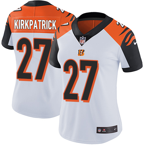 Cincinnati Bengals #27 Dre Kirkpatrick White Women's Stitched Vapor Untouchable Limited Jersey Womens cheap jerseys for sale - CheapJerseys.Shop