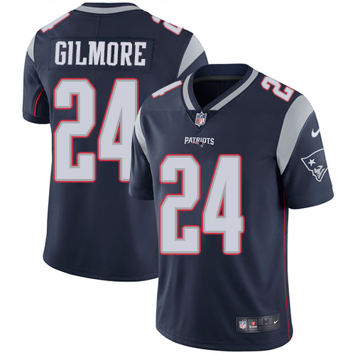 New England Patriots #24 Stephon Gilmore Navy Blue Team Color Men's Stitched Vapor Untouchable Limited Jersey Men's cheap jerseys for sale - CheapJerseys.Shop