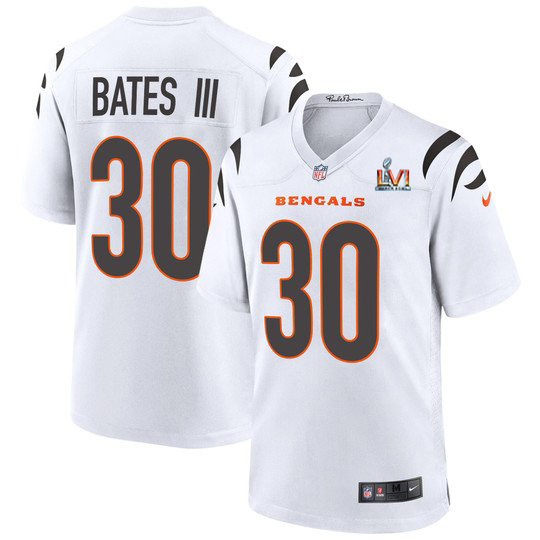 Cincinnati Bengals #30 Jessie Bates White Super Bowl LVI Patch Game Jersey cheap jerseys for sale - CheapJerseys.Shop