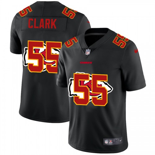 Kansas City Kansas City Chiefs #55 Frank Clark Men's Team Logo Dual Overlap Limited Jersey Black Men's cheap jerseys for sale - CheapJerseys.Shop