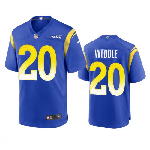 Los Angeles Los Angeles Rams #20 Eric Weddle Men's Game Jersey - Royal Men's cheap jerseys for sale - CheapJerseys.Shop