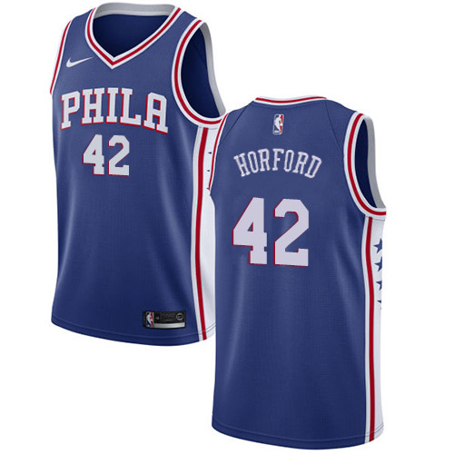 Philadelphia 76ers #42 Al Horford Blue Swingman Icon Edition Jersey Mens cheap jerseys for sale - CheapJerseys.Shop