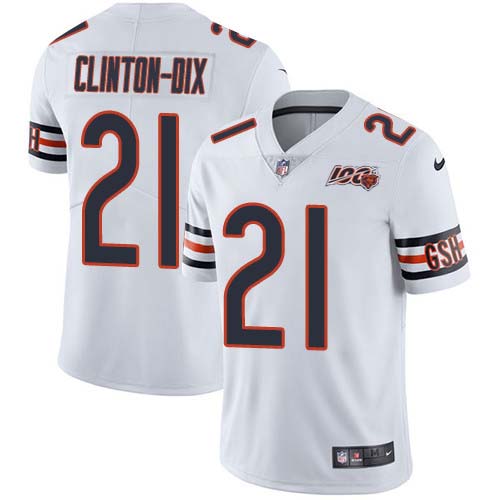 Chicago Bears #21 Ha Ha Clinton-Dix White Men's 100th Season Stitched Vapor Untouchable Limited Jersey Men's cheap jerseys for sale - CheapJerseys.Shop