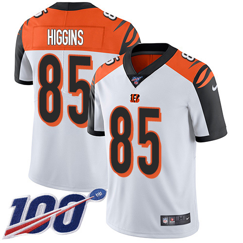 Bengals #85 Tee Higgins White Youth Stitched 100th Season Vapor Untouchable Limited Jersey cheap jerseys for sale - CheapJerseys.Shop