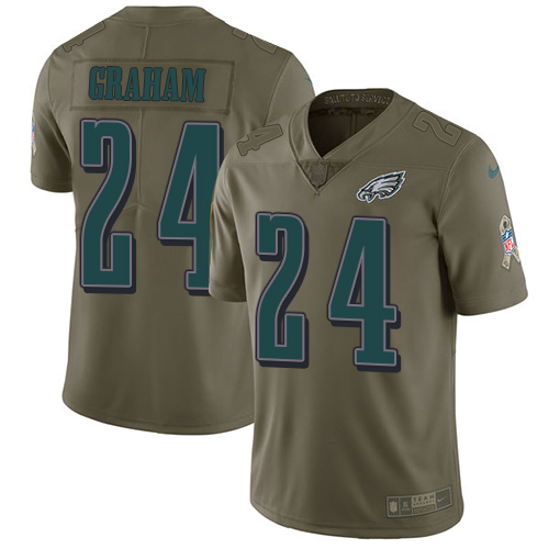 Philadelphia Eagles #24 Corey Graham Olive Men's Stitched Limited 2017 Salute To Service Jersey Men's cheap jerseys for sale - CheapJerseys.Shop
