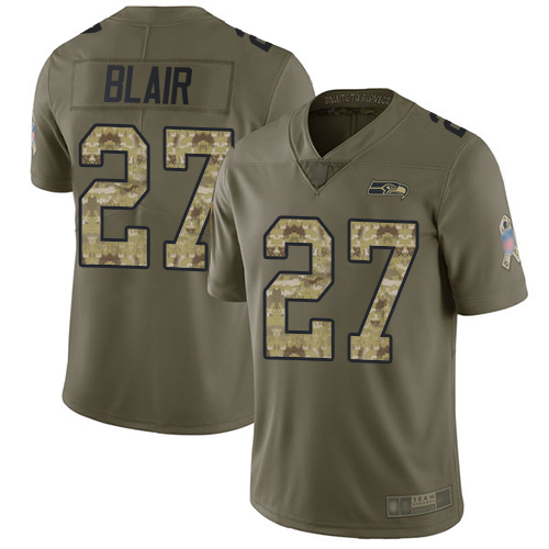 Seattle Seahawks #27 Marquise Blair Olive/Camo Men's Stitched Limited 2017 Salute To Service Jersey Men's cheap jerseys for sale - CheapJerseys.Shop