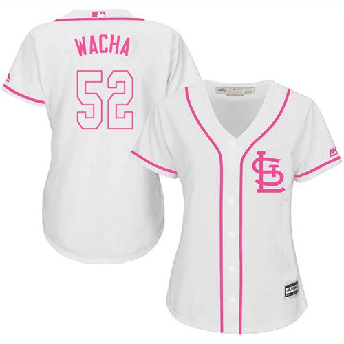 St.Louis Cardinals #52 Michael Wacha White/Pink Fashion Women's Stitched Jersey Womens cheap jerseys for sale - CheapJerseys.Shop