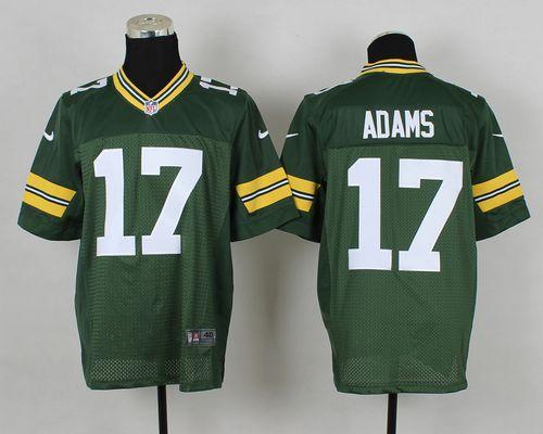 Packers #17 Davante Adams Green Team Color Men's Stitched Elite Jersey cheap jerseys for sale - CheapJerseys.Shop