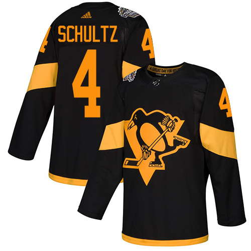Pittsburgh Penguins #4 Justin Schultz Black Authentic 2019 Stadium Series Stitched Jersey Men's cheap jerseys for sale - CheapJerseys.Shop