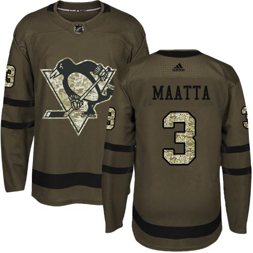Pittsburgh Penguins #3 Olli Maatta Green Salute to Service Stitched Jersey Men's cheap jerseys for sale - CheapJerseys.Shop