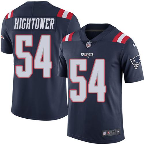 New England Patriots #54 Dont'a Hightower Navy Blue Youth Stitched Limited Rush Jersey Youth cheap jerseys for sale - CheapJerseys.Shop