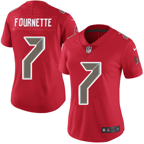 Tampa Bay Buccaneers #7 Leonard Fournette Red Women's Stitched Limited Rush Jersey cheap jerseys for sale - CheapJerseys.Shop