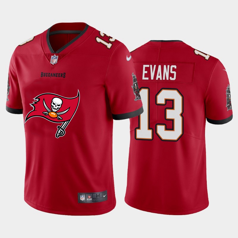 Tampa Bay Buccaneers #13 Mike Evans Red Men's Big Team Logo Vapor Limited Jersey cheap jerseys for sale - CheapJerseys.Shop