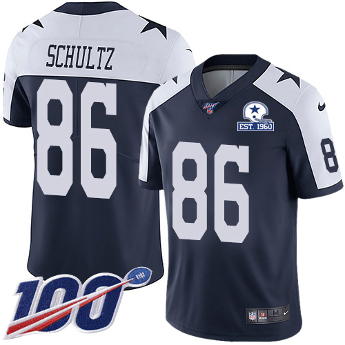 Dallas Cowboys #86 Dalton Schultz Navy Blue Thanksgiving Men's Stitched With Established In 1960 Patch 100th Season Vapor Untouchable Limited Thro cheap jerseys for sale - CheapJerseys.Shop