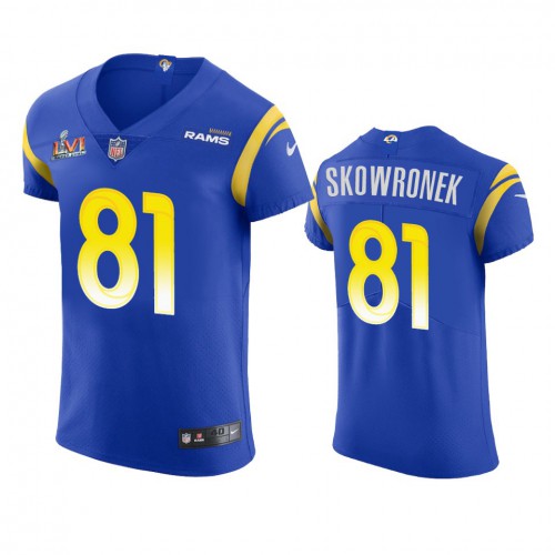 Los Angeles Los Angeles Rams #81 Ben Skowronek Men's Super Bowl LVI Patch Vapor Elite Player Jersey - Royal Men's cheap jerseys for sale - CheapJerseys.Shop