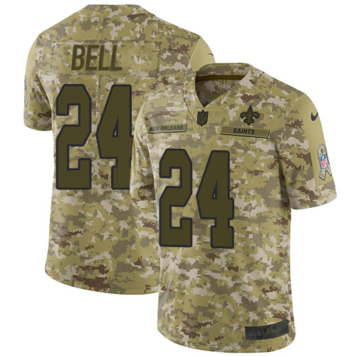 New Orleans Saints #24 Vonn Bell Camo Youth Stitched Limited 2018 Salute to Service Jersey Youth cheap jerseys for sale - CheapJerseys.Shop