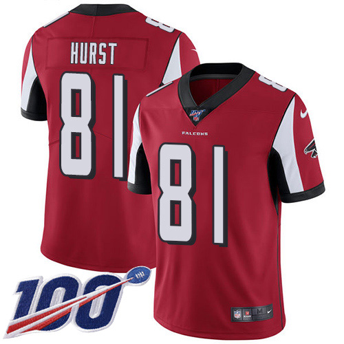 Atlanta Falcons #81 Hayden Hurst Red Team Color Youth Stitched 100th Season Vapor Untouchable Limited Jersey Youth cheap jerseys for sale - CheapJerseys.Shop