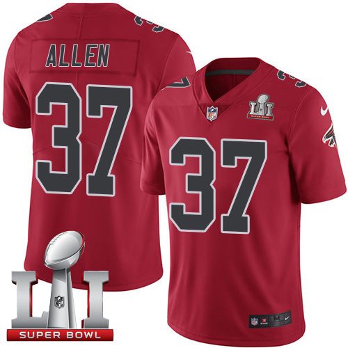 Atlanta Falcons #37 Ricardo Allen Red Super Bowl LI 51 Youth Stitched Limited Rush Jersey Youth cheap jerseys for sale - CheapJerseys.Shop