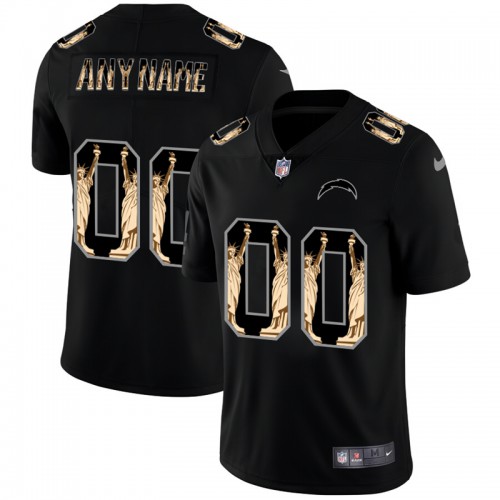 Los Angeles Chargers Custom Carbon Black Vapor Statue Of Liberty Limited Jersey cheap jerseys for sale - CheapJerseys.Shop
