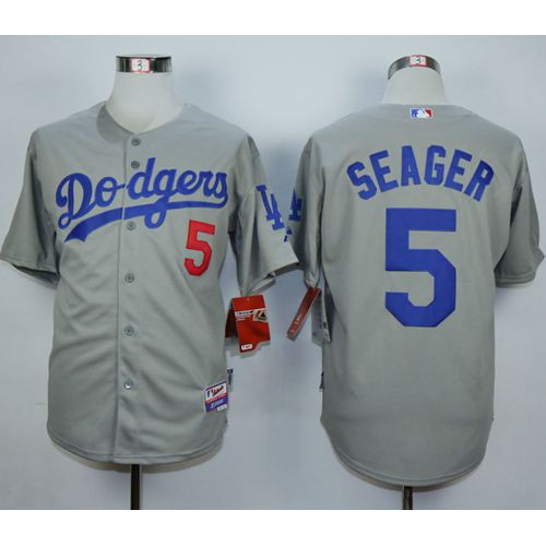 Los Angeles Dodgers #5 Corey Seager Grey Cool Base Stitched Jersey Men's cheap jerseys for sale - CheapJerseys.Shop