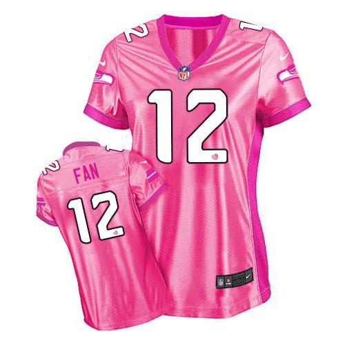 Seahawks #12 Fan Pink Women's Be Luv'd Stitched New Elite Jersey cheap jerseys for sale - CheapJerseys.Shop