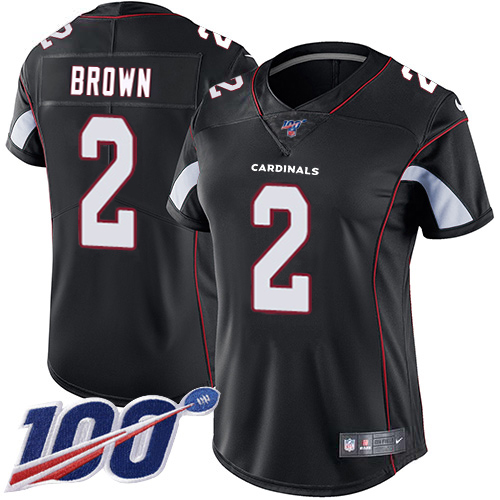 Cardinals #2 Marquise Brown Black Alternate Women's Stitched 100th Season Vapor Untouchable Limited Jersey cheap jerseys for sale - CheapJerseys.Shop