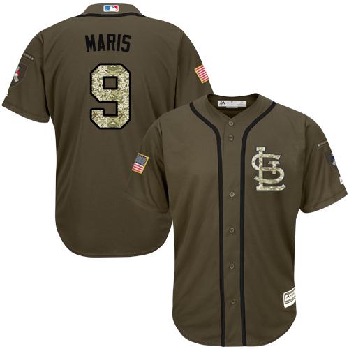St.Louis Cardinals #9 Roger Maris Green Salute to Service Stitched Jersey Men's cheap jerseys for sale - CheapJerseys.Shop
