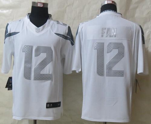 Seahawks #12 Fan White Men's Stitched Limited Platinum Jersey cheap jerseys for sale - CheapJerseys.Shop