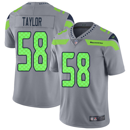 Seattle Seahawks #58 Darrell Taylor Gray Men's Stitched Limited Inverted Legend Jersey Men's cheap jerseys for sale - CheapJerseys.Shop