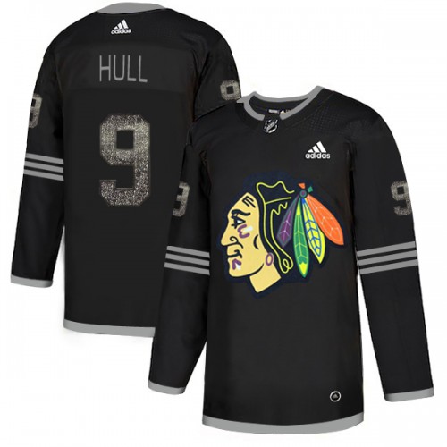 Chicago Blackhawks #9 Bobby Hull Black Authentic Classic Stitched Jersey Men's cheap jerseys for sale - CheapJerseys.Shop