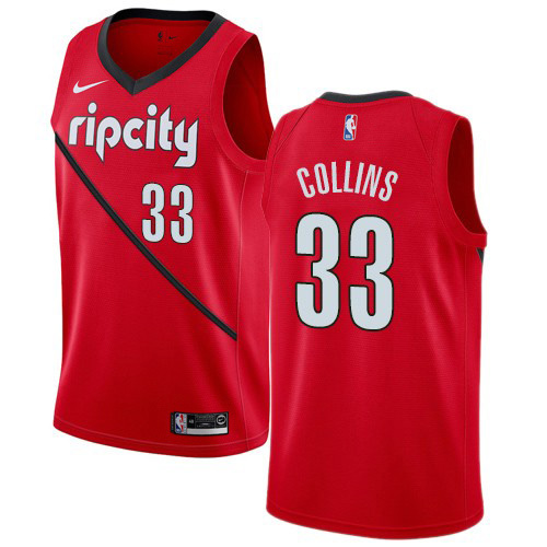 Portland Trail Blazers #33 Zach Collins Red Youth Swingman Earned Edition Jersey Youth cheap jerseys for sale - CheapJerseys.Shop