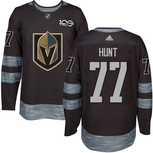 Golden Vegas Golden Knights #77 Brad Hunt Black 1917-2017 100th Anniversary Stitched Jersey Men's cheap jerseys for sale - CheapJerseys.Shop