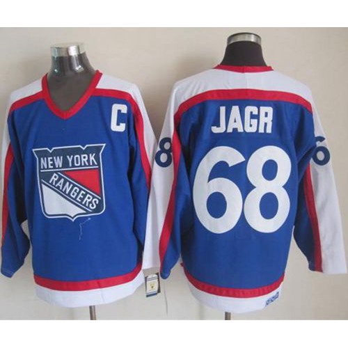 New York Rangers #68 Jaromir Jagr Blue/White CCM Throwback Stitched Jersey Men's cheap jerseys for sale - CheapJerseys.Shop