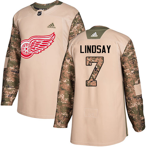 Detroit Red Wings #7 Ted Lindsay Camo Authentic 2017 Veterans Day Stitched Jersey Men's cheap jerseys for sale - CheapJerseys.Shop