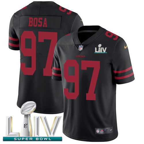 49ers #97 Nick Bosa Black Super Bowl LIV 2020 Alternate Youth Stitched Vapor Untouchable Limited Jersey cheap jerseys for sale - CheapJerseys.Shop
