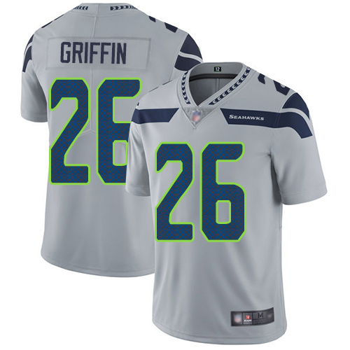 Seattle Seahawks #26 Shaquem Griffin Grey Alternate Men's Stitched Vapor Untouchable Limited Jersey Men's cheap jerseys for sale - CheapJerseys.Shop