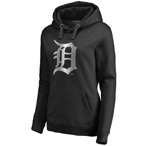 Women's Detroit Tigers Platinum Collection Pullover Hoodie Black cheap jerseys for sale - CheapJerseys.Shop