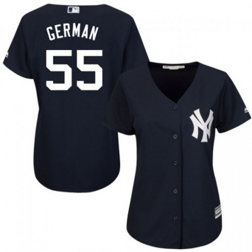 New York Yankees #55 Domingo German Navy Blue Alternate Women's Stitched Jersey Womens cheap jerseys for sale - CheapJerseys.Shop