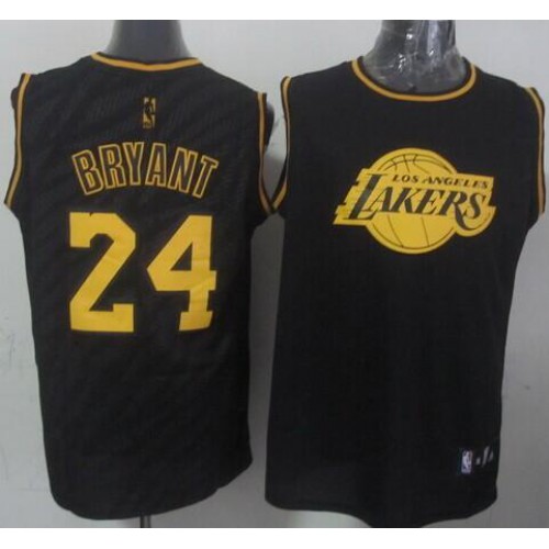 Los Angeles Lakers #24 Kobe Bryant Black Precious Metals Fashion Stitched Jersey Mens cheap jerseys for sale - CheapJerseys.Shop