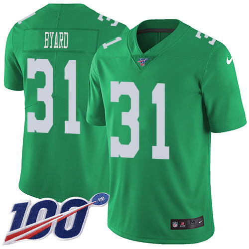 Eagles #31 Kevin Byard Green Men's Stitched Limited Rush 100th Season Jersey cheap jerseys for sale - CheapJerseys.Shop