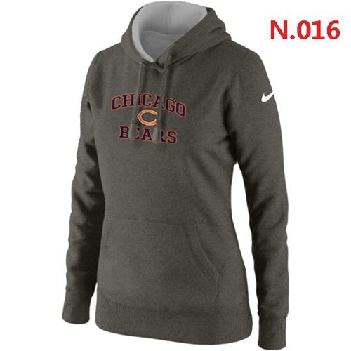 Women's Chicago Bears Heart & Soul Pullover Hoodie Grey cheap jerseys for sale - CheapJerseys.Shop