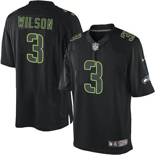 Seattle Seahawks #3 Russell Wilson Black Men's Stitched Impact Limited Jersey Men's cheap jerseys for sale - CheapJerseys.Shop