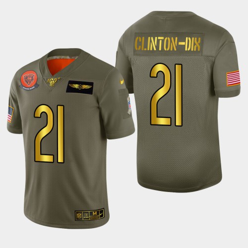 Chicago Chicago Bears #21 Ha Ha Clinton-Dix Men's Olive Gold 2019 Salute to Service Limited 100 Jersey Men's cheap jerseys for sale - CheapJerseys.Shop