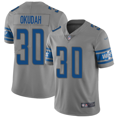 Detroit Lions #30 Jeff Okudah Gray Youth Stitched Limited Inverted Legend Jersey Youth cheap jerseys for sale - CheapJerseys.Shop