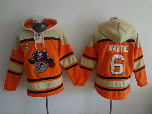 Pirates #6 Starling Marte Orange Sawyer Hooded Sweatshirt Hoodie cheap jerseys for sale - CheapJerseys.Shop
